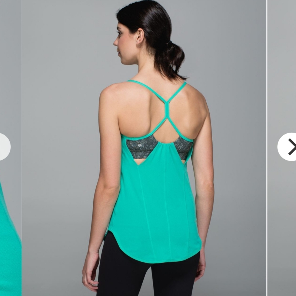 Lululemon roll out tank size 6 workout top